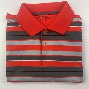 NIKE GOLF Dri Fit Boys Polo Shirt Sz S Multicolor